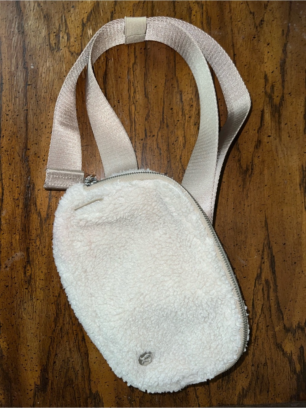 lululemon athletica Cream Sherpa Crossbody with Adjustable Strap